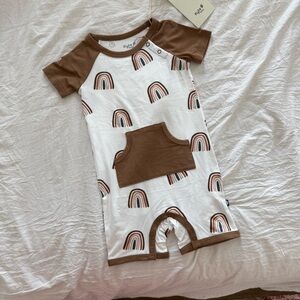 Kyte BABY Coffee Rainbow Shortall